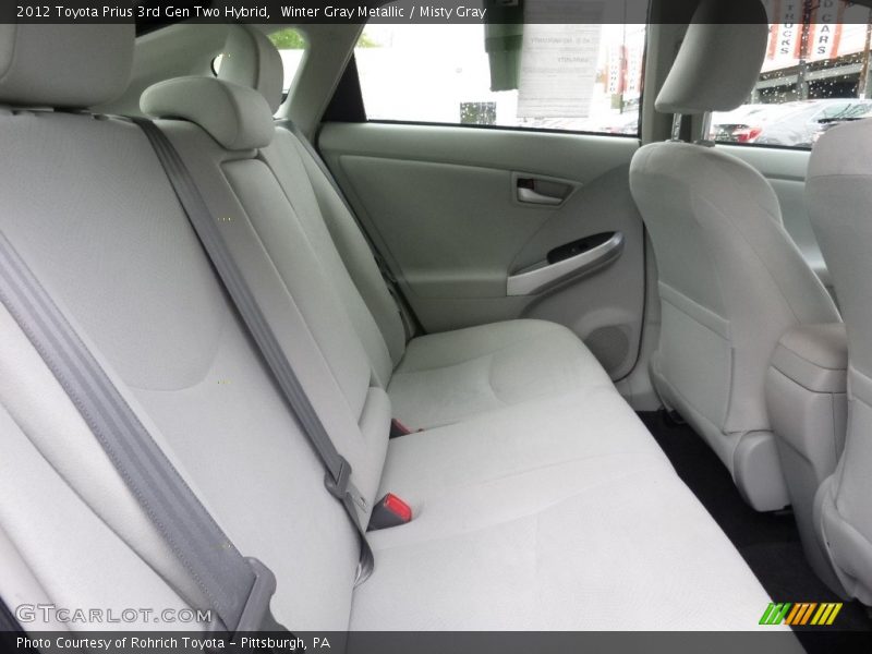 Winter Gray Metallic / Misty Gray 2012 Toyota Prius 3rd Gen Two Hybrid