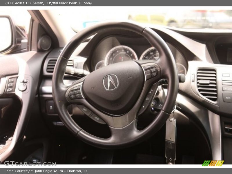Crystal Black Pearl / Ebony 2014 Acura TSX Sedan