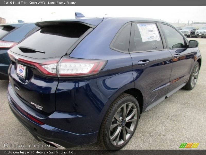 Kona Blue / Ebony 2016 Ford Edge Sport AWD