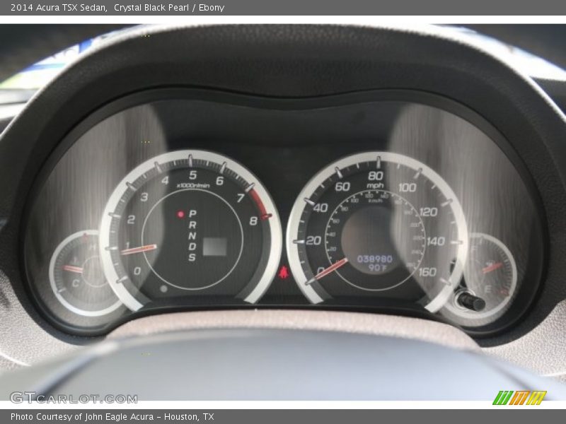 Crystal Black Pearl / Ebony 2014 Acura TSX Sedan