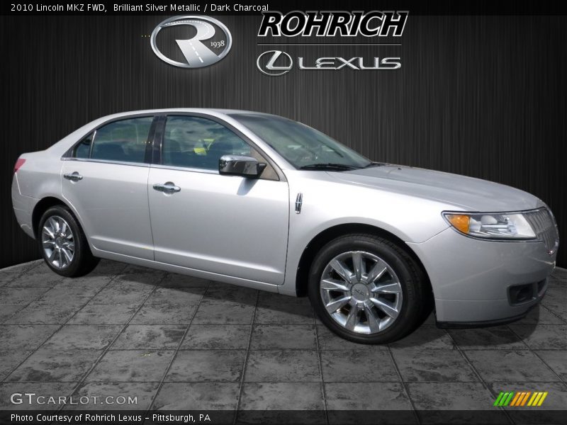 Brilliant Silver Metallic / Dark Charcoal 2010 Lincoln MKZ FWD