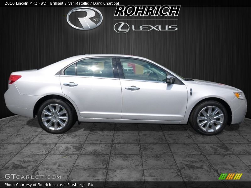 Brilliant Silver Metallic / Dark Charcoal 2010 Lincoln MKZ FWD
