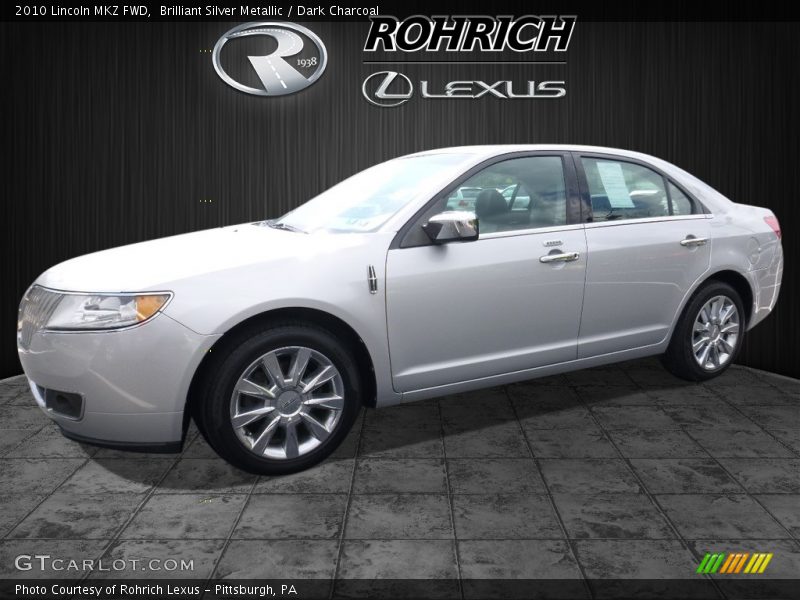 Brilliant Silver Metallic / Dark Charcoal 2010 Lincoln MKZ FWD