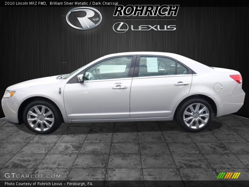 Brilliant Silver Metallic / Dark Charcoal 2010 Lincoln MKZ FWD