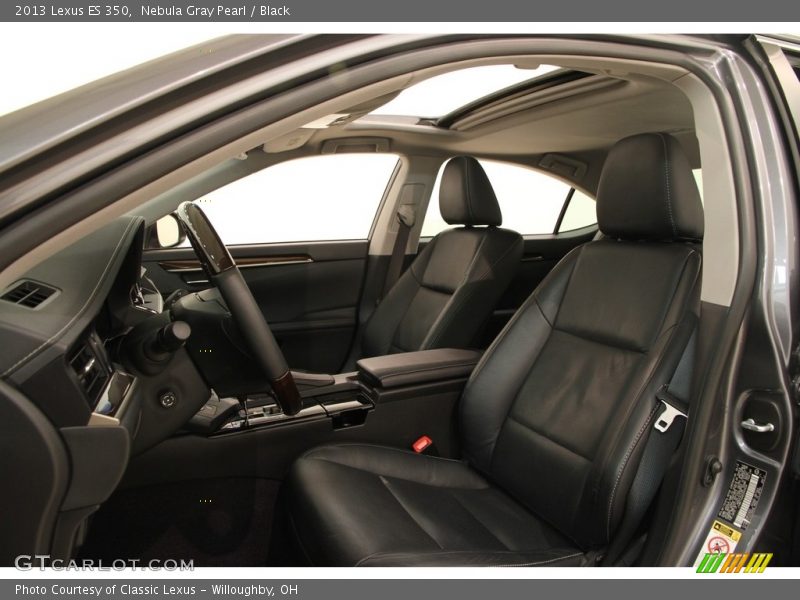 Nebula Gray Pearl / Black 2013 Lexus ES 350