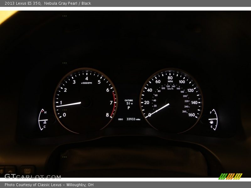 Nebula Gray Pearl / Black 2013 Lexus ES 350