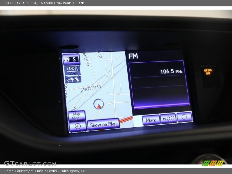 Nebula Gray Pearl / Black 2013 Lexus ES 350