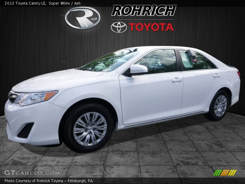 Super White / Ash 2013 Toyota Camry LE