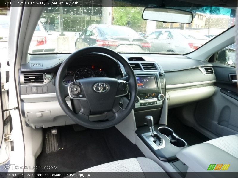 Super White / Ash 2013 Toyota Camry LE