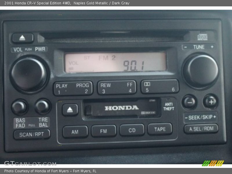 Naples Gold Metallic / Dark Gray 2001 Honda CR-V Special Edition 4WD