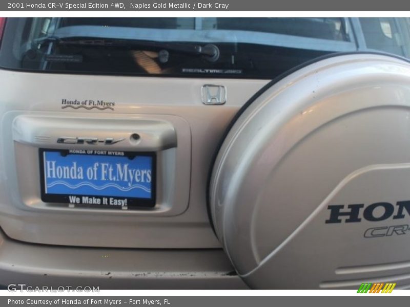 Naples Gold Metallic / Dark Gray 2001 Honda CR-V Special Edition 4WD