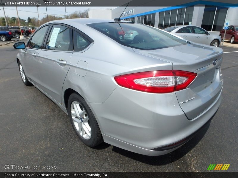 Ingot Silver / Charcoal Black 2014 Ford Fusion SE