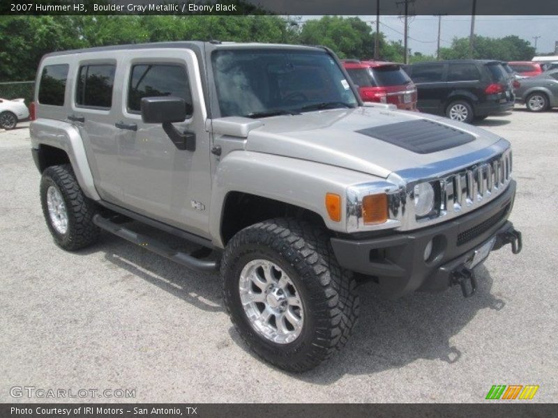Boulder Gray Metallic / Ebony Black 2007 Hummer H3