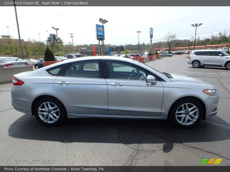 Ingot Silver / Charcoal Black 2014 Ford Fusion SE