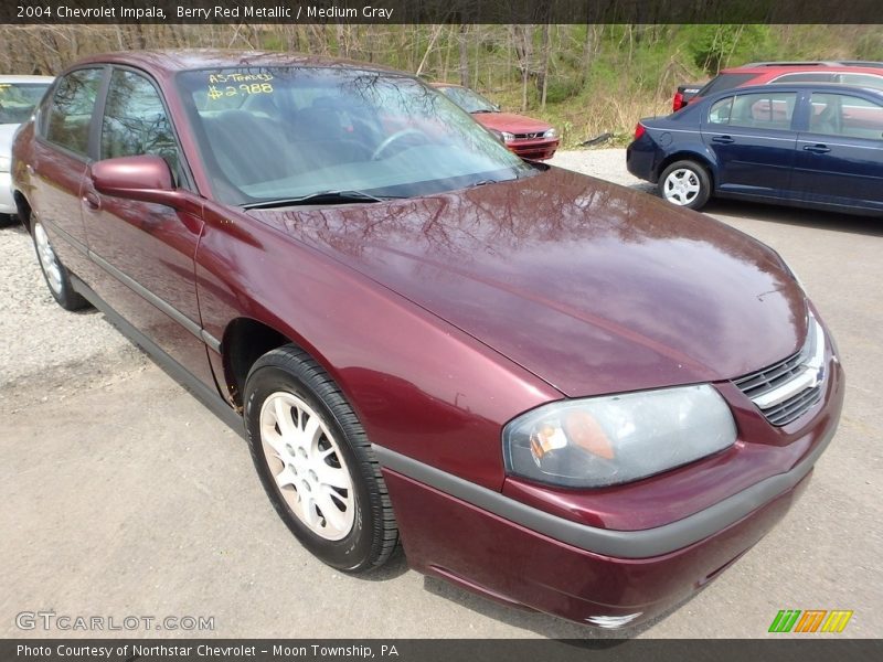 Berry Red Metallic / Medium Gray 2004 Chevrolet Impala