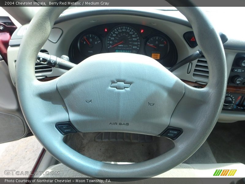 Berry Red Metallic / Medium Gray 2004 Chevrolet Impala