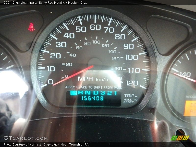 Berry Red Metallic / Medium Gray 2004 Chevrolet Impala