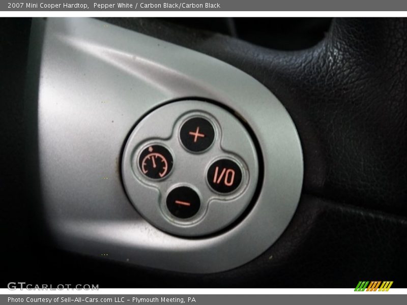 Pepper White / Carbon Black/Carbon Black 2007 Mini Cooper Hardtop