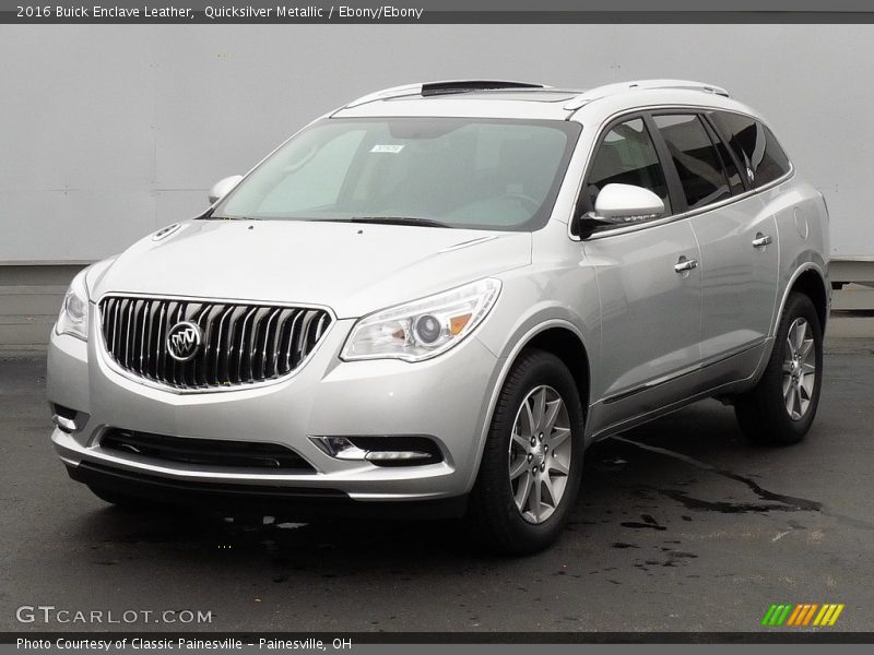 Quicksilver Metallic / Ebony/Ebony 2016 Buick Enclave Leather