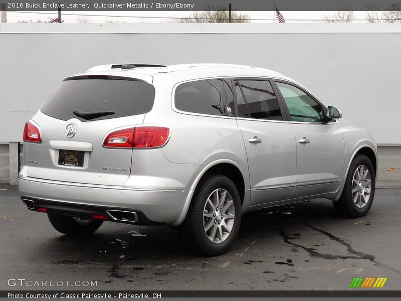 Quicksilver Metallic / Ebony/Ebony 2016 Buick Enclave Leather