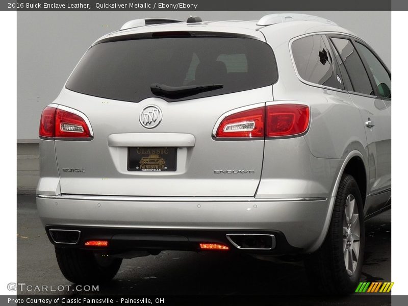 Quicksilver Metallic / Ebony/Ebony 2016 Buick Enclave Leather