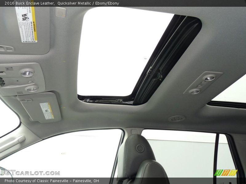 Quicksilver Metallic / Ebony/Ebony 2016 Buick Enclave Leather