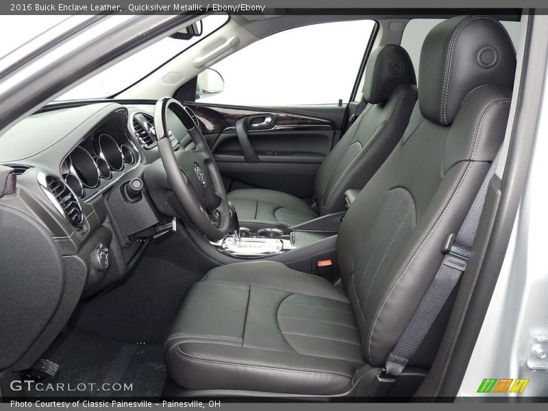 Quicksilver Metallic / Ebony/Ebony 2016 Buick Enclave Leather
