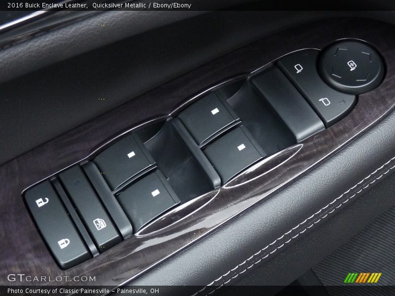 Quicksilver Metallic / Ebony/Ebony 2016 Buick Enclave Leather