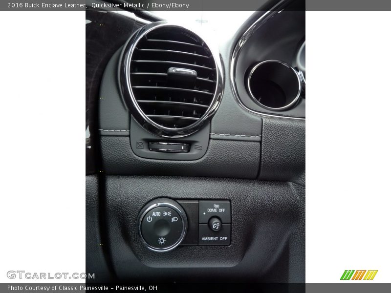 Quicksilver Metallic / Ebony/Ebony 2016 Buick Enclave Leather