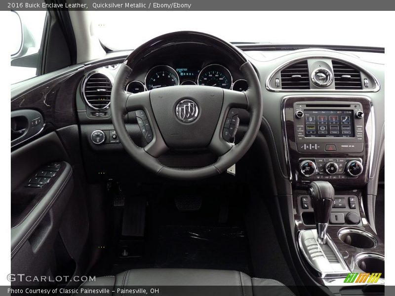 Quicksilver Metallic / Ebony/Ebony 2016 Buick Enclave Leather