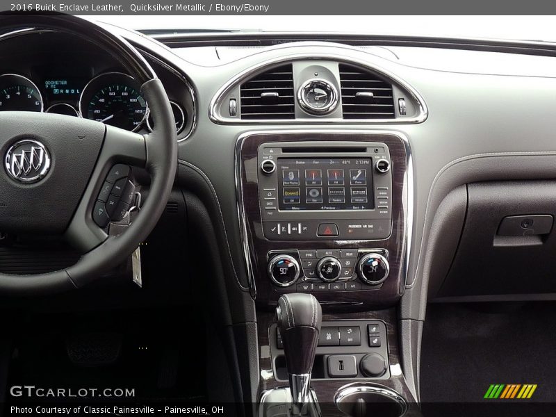 Quicksilver Metallic / Ebony/Ebony 2016 Buick Enclave Leather