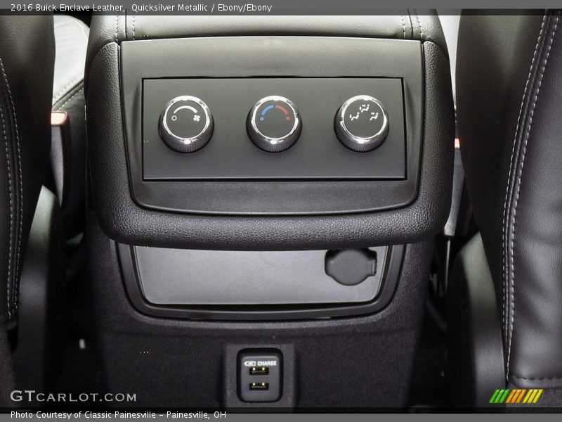 Quicksilver Metallic / Ebony/Ebony 2016 Buick Enclave Leather