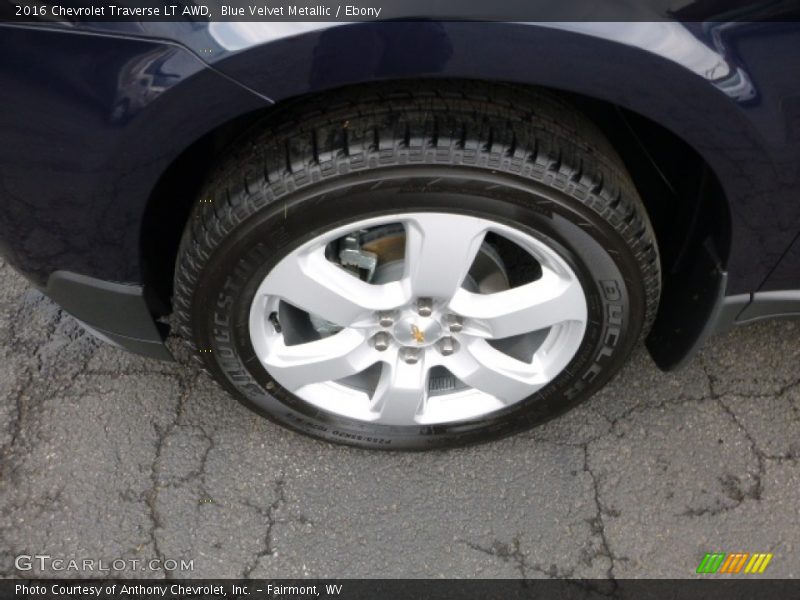 Blue Velvet Metallic / Ebony 2016 Chevrolet Traverse LT AWD