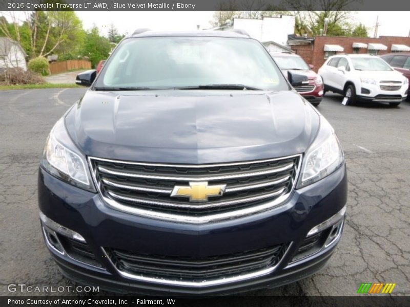 Blue Velvet Metallic / Ebony 2016 Chevrolet Traverse LT AWD