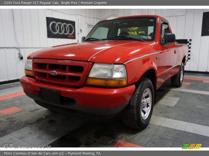 Bright Red / Medium Graphite 2000 Ford Ranger XLT Regular Cab
