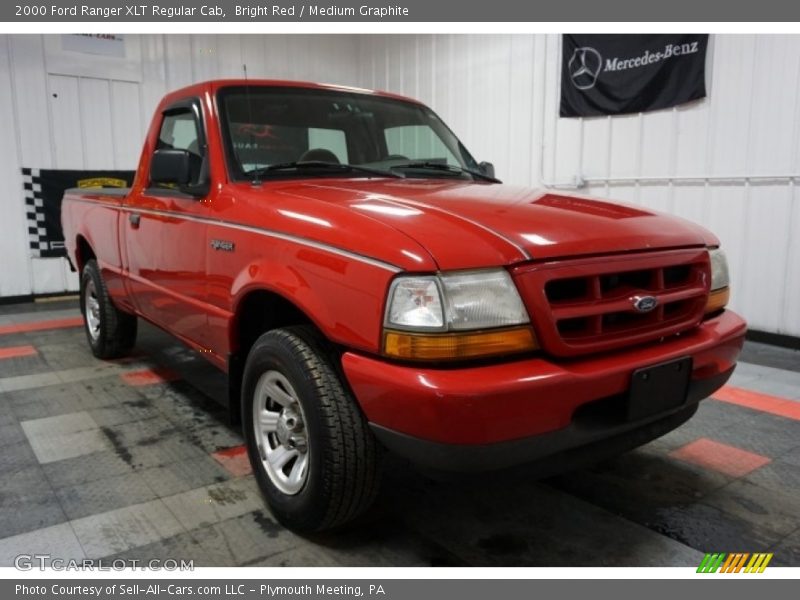 Bright Red / Medium Graphite 2000 Ford Ranger XLT Regular Cab