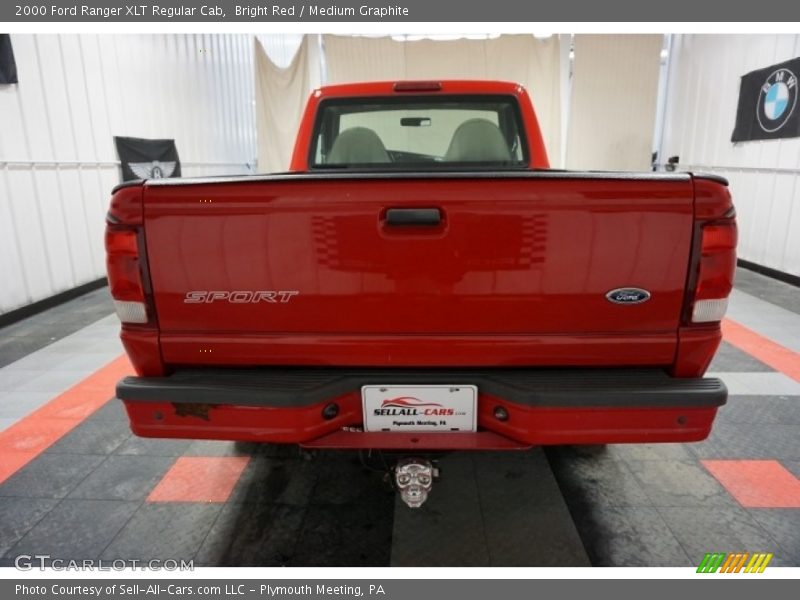 Bright Red / Medium Graphite 2000 Ford Ranger XLT Regular Cab