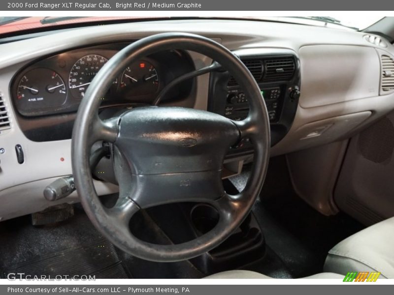Bright Red / Medium Graphite 2000 Ford Ranger XLT Regular Cab