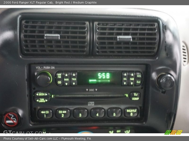 Bright Red / Medium Graphite 2000 Ford Ranger XLT Regular Cab