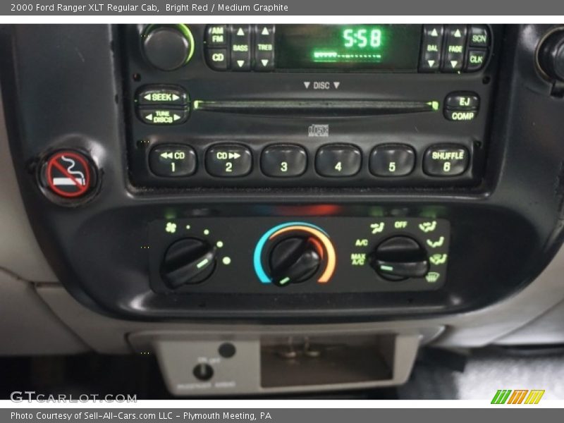 Bright Red / Medium Graphite 2000 Ford Ranger XLT Regular Cab