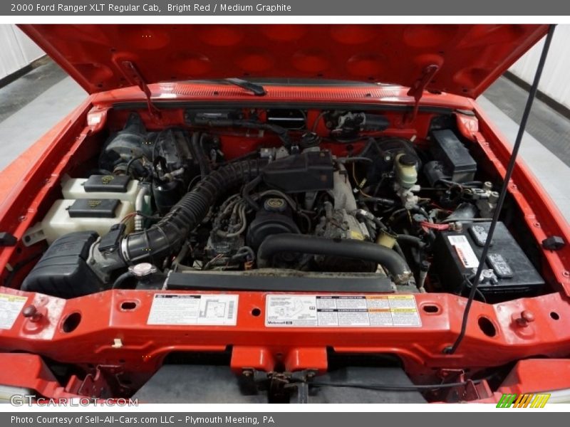 Bright Red / Medium Graphite 2000 Ford Ranger XLT Regular Cab