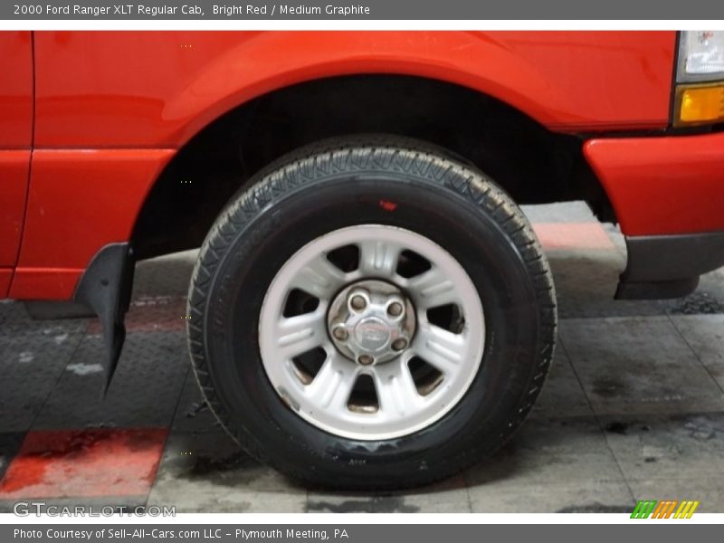 Bright Red / Medium Graphite 2000 Ford Ranger XLT Regular Cab