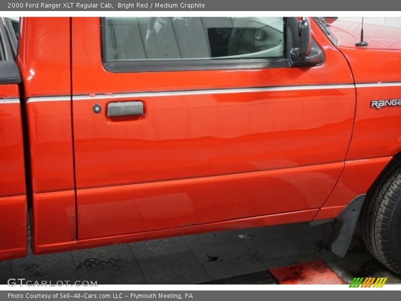Bright Red / Medium Graphite 2000 Ford Ranger XLT Regular Cab