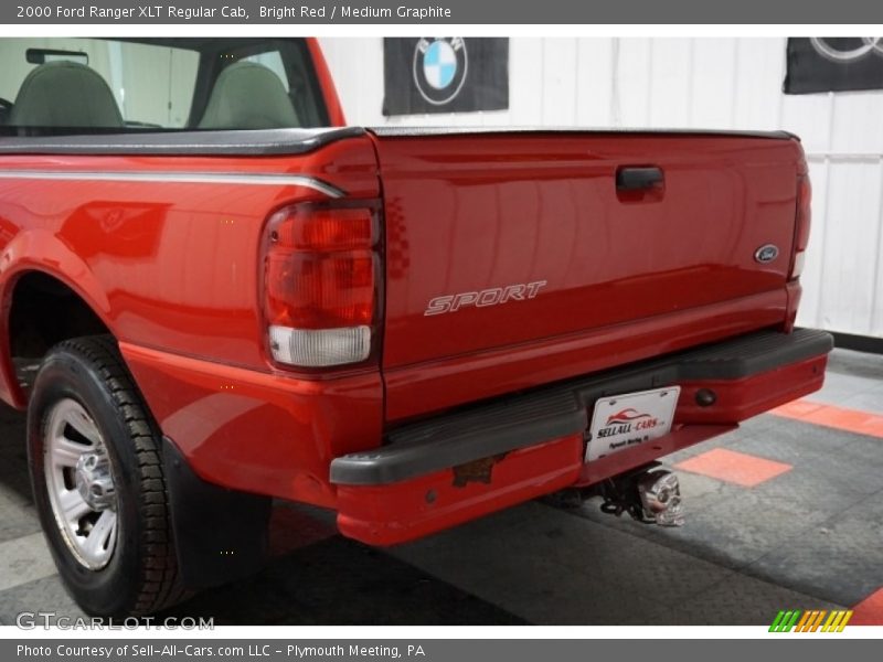 Bright Red / Medium Graphite 2000 Ford Ranger XLT Regular Cab