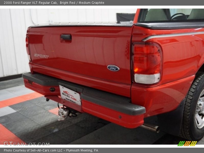 Bright Red / Medium Graphite 2000 Ford Ranger XLT Regular Cab