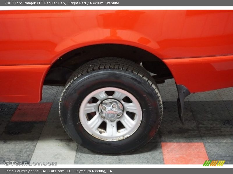 Bright Red / Medium Graphite 2000 Ford Ranger XLT Regular Cab