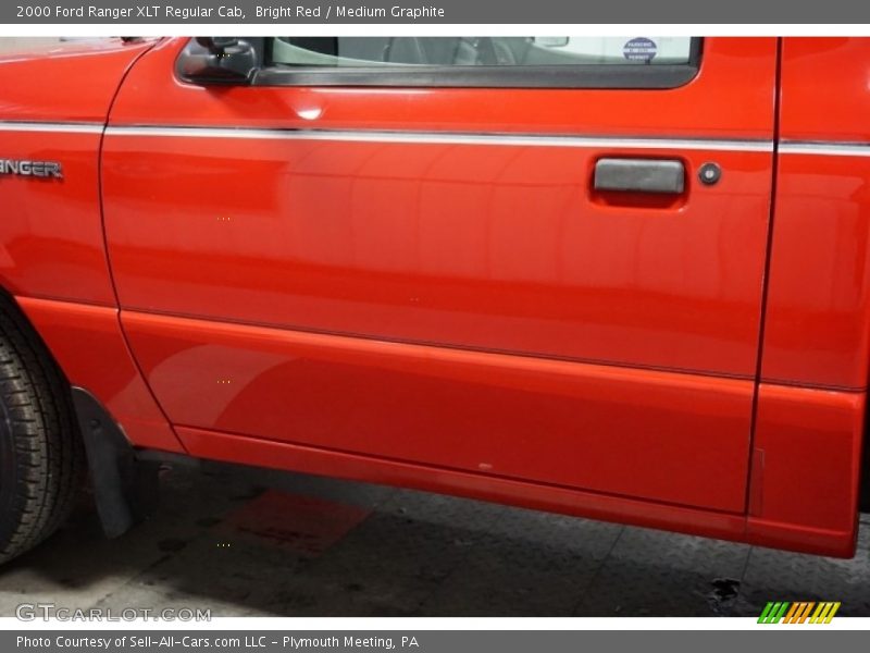 Bright Red / Medium Graphite 2000 Ford Ranger XLT Regular Cab