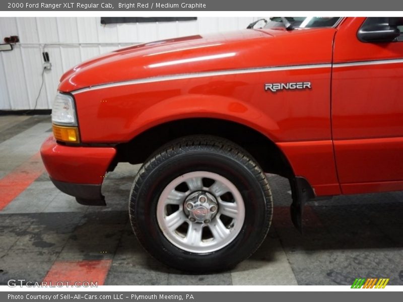 Bright Red / Medium Graphite 2000 Ford Ranger XLT Regular Cab