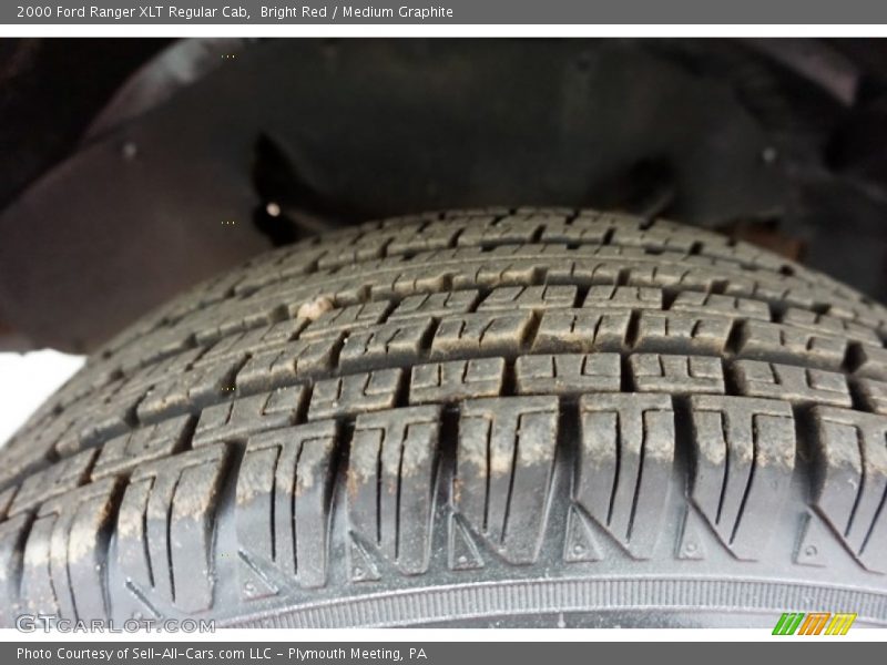 Bright Red / Medium Graphite 2000 Ford Ranger XLT Regular Cab