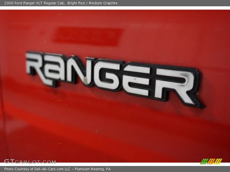 Bright Red / Medium Graphite 2000 Ford Ranger XLT Regular Cab